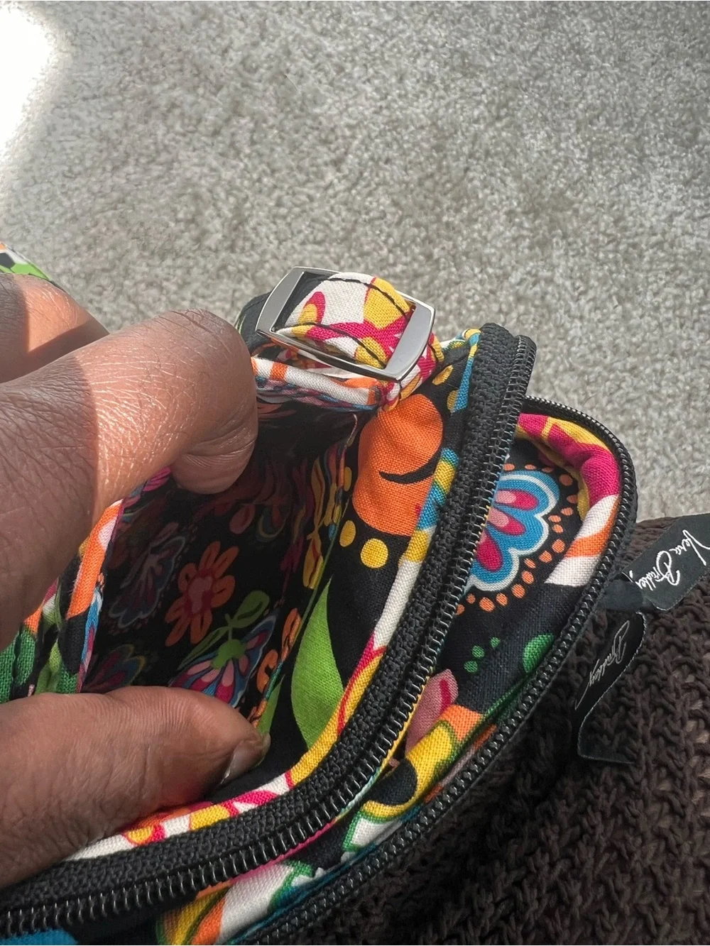 🌺 NWT Vera Bradley x Disney Parks Mickey’s Colorful Garden Triple Zip Hipster 🌺